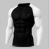 Tf-Premium Black/White Contrast Full Sleeve Falcon Compression Tee