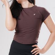 Tf-Brown Signature Series Cap Sleeve Fitted Top