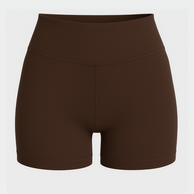 Tf-Premium Brown Women Biker Shorts
