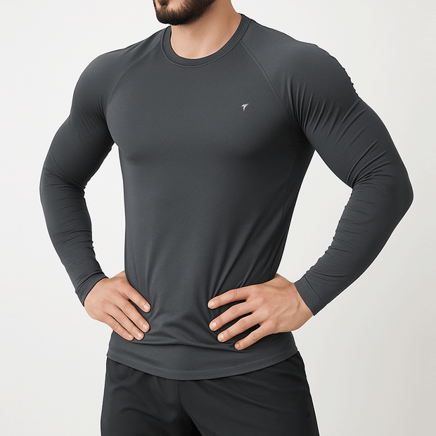 Tf-Full Sleeve Charcoal Alpha Tee