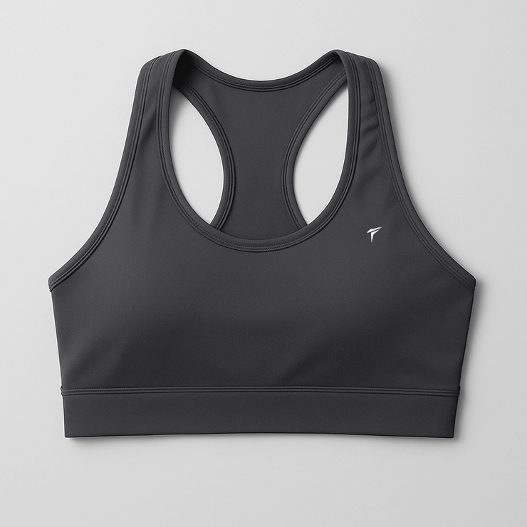 Tf-Premium Charcoal Padded Sports Bra