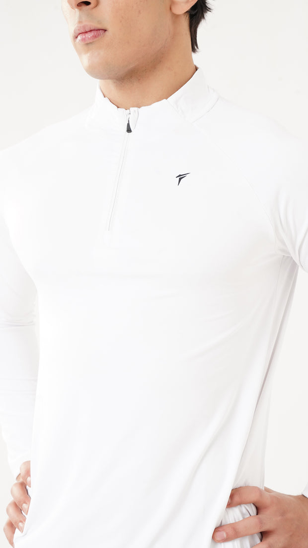 Tf-Premium White Force Zipper Top