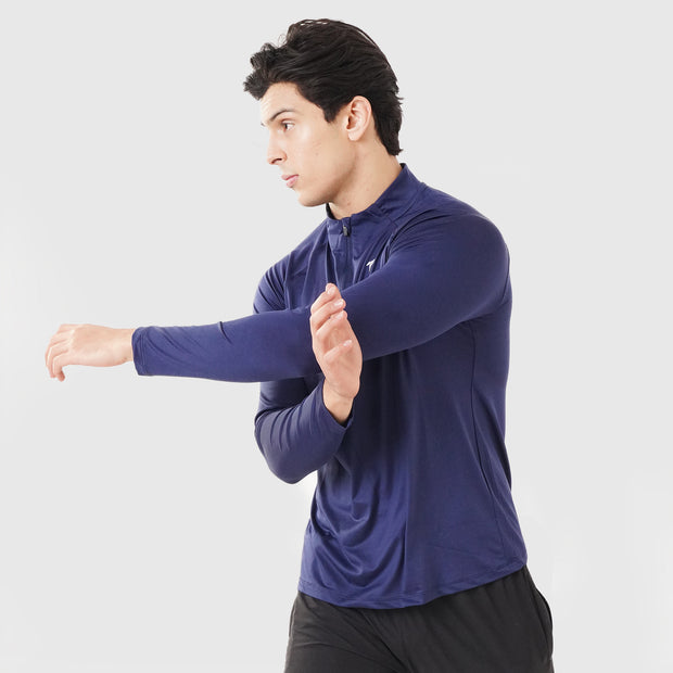 Tf-Premium Navy Force Zipper Top