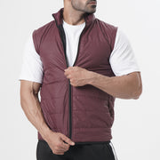 Tf-Maroon Premium Sleeveless Puffer Jacket