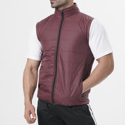 Tf-Maroon Premium Sleeveless Puffer Jacket