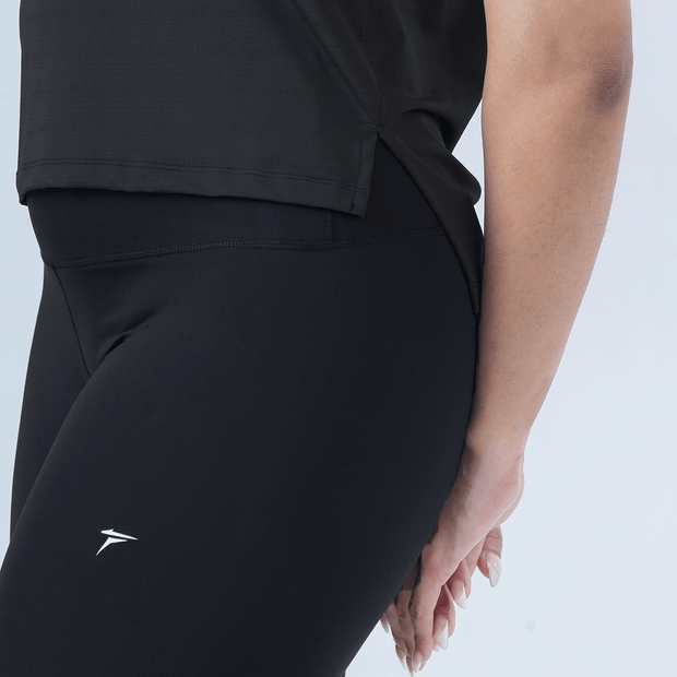 Tf-Aura Mesh Black Women Tee