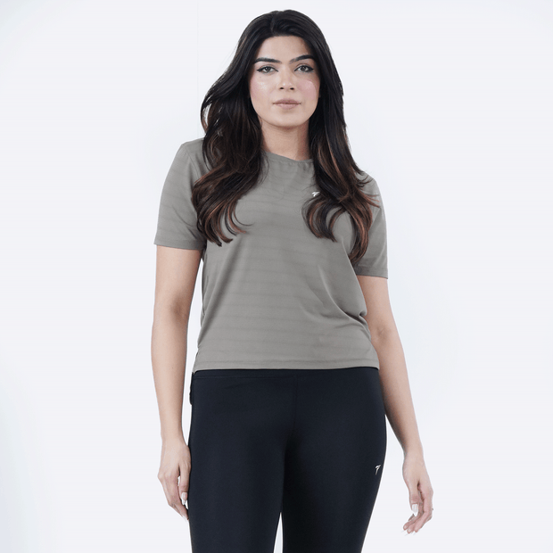 Tf-Aura Mesh Khaki Women Tee