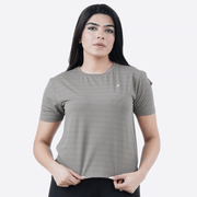 Tf-Aura Mesh Khaki Women Tee