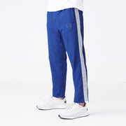 Tf-Premium Royal Blue Micro Relaxed Fit Bottoms With White Panel