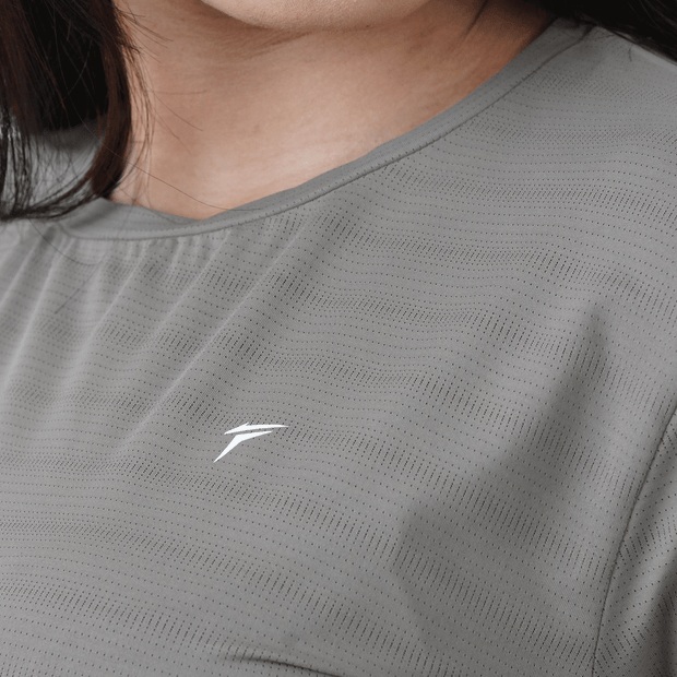 Tf-Aura Mesh Khaki Women Tee