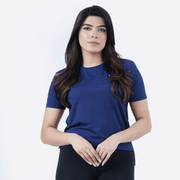 Tf-Aura Mesh Navy Women Tee