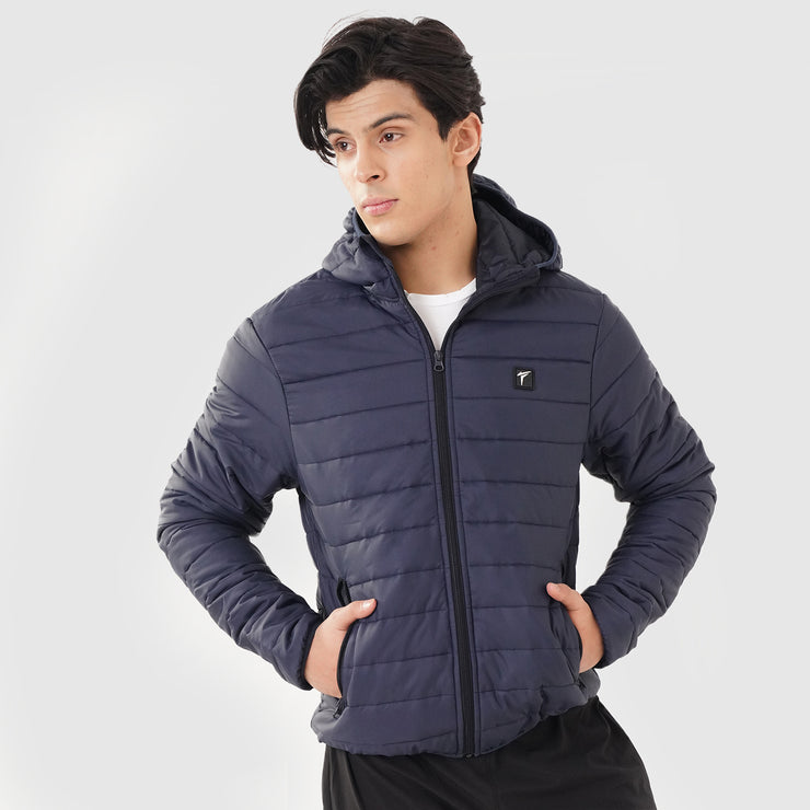 Tf-Premium Navy Full  Puffer HoodieJacket