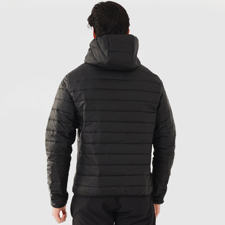Tf-Premium Black Full  Puffer HoodieJacket