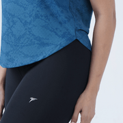 Tf-Blue Camouflage Mesh Women Tee