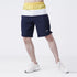 Yellow White Navy Tri-Panel Fitness Stage Shorts