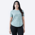 Tf-Light Green Camouflage Mesh Women Tee