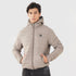 Tf-Premium Light Brown Full  Puffer Hoodie Jacket