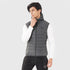 Tf-Premium Grey Sleeveless Puffer Hoodie Jacket