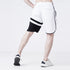 White And Black Panel Fitness Stage Shorts