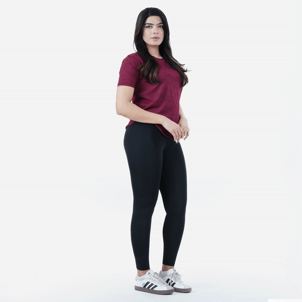 Tf-Maroon Camouflage Mesh Women Tee