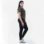 Tf-Olive Camouflage Mesh Women Tee