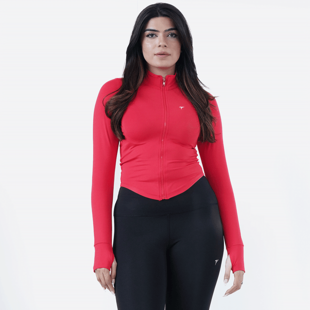 Tf-Ultra Premium Red Compression Zipper Top