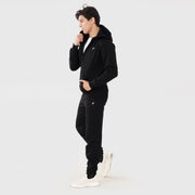 Tf-Premium Black Zipper Pull Over Tracksuit