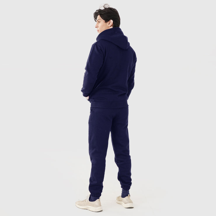 Tf-Premium Navy Zipper Pull Over Tracksuit