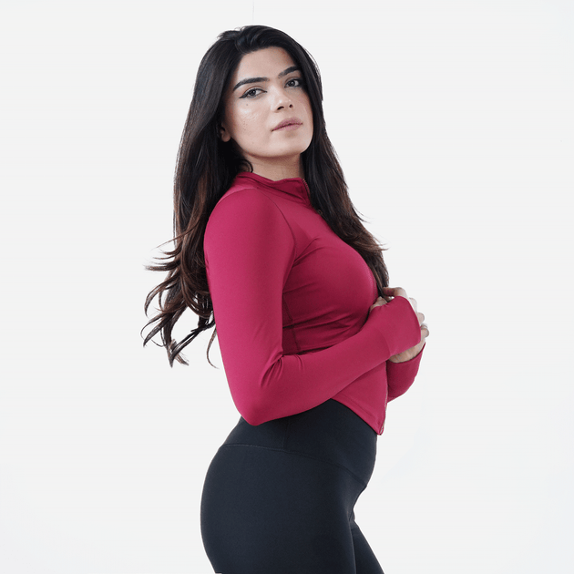 Tf-Ultra Premium Maroon Compression Zipper Top