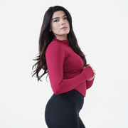 Tf-Ultra Premium Maroon Compression Zipper Top