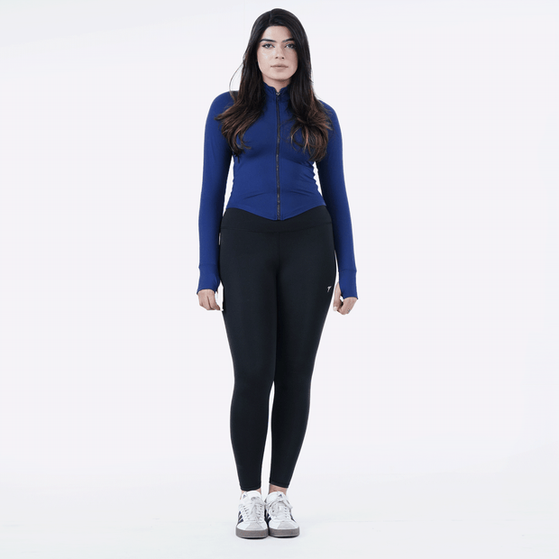 Tf-Ultra Premium Navy Compression Zipper Top