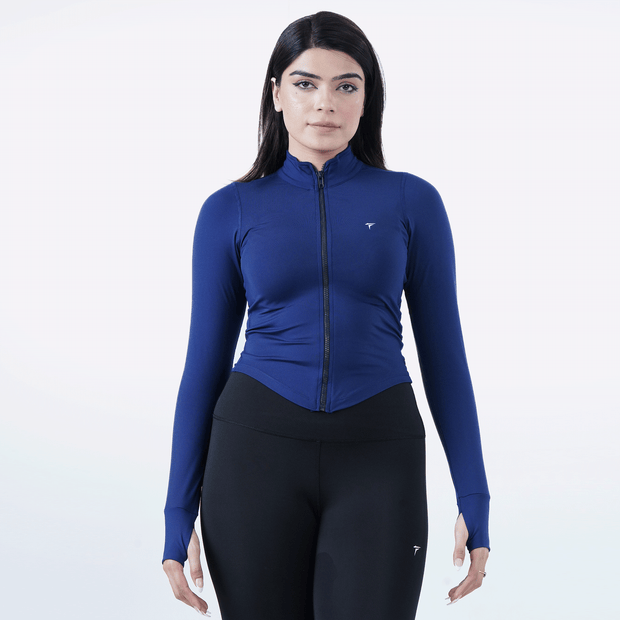 Tf-Ultra Premium Navy Compression Zipper Top