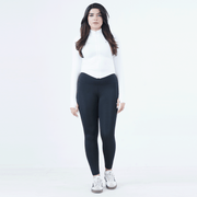 Tf-Ultra Premium White Compression Zipper Top