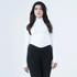 Tf-Ultra Premium White Compression Zipper Top