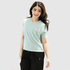 Tf-Premium Sea Green Women V-Neck Prime Tee