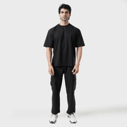 Tf-Premium Black Basic Oversize Muscle Tee