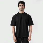 Tf-Premium Black Basic Oversize Muscle Tee