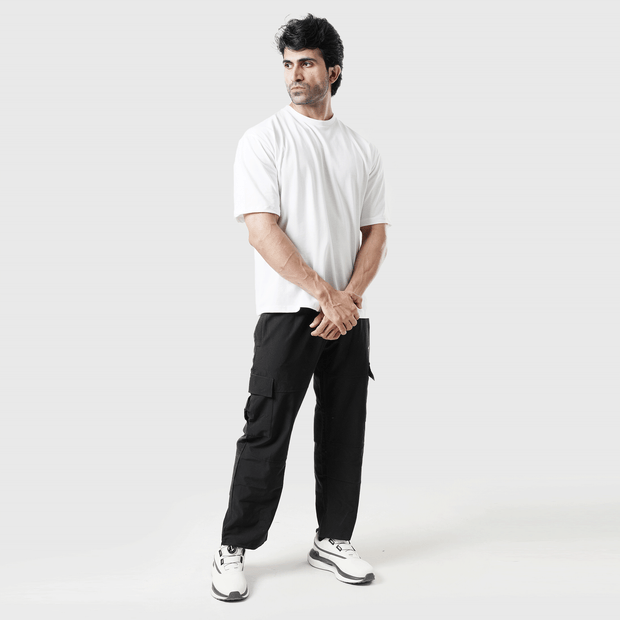 Tf-Premium White Basic Oversize Muscle Tee