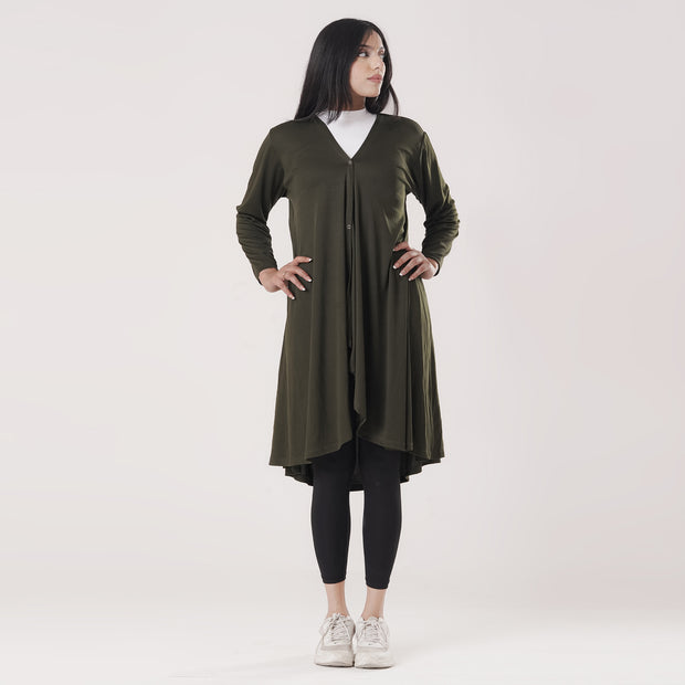 Tf-Olive Modest Activewear Cover Up