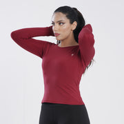 Tf-Premium Light Maroon Women Full Sleeve Performance Tee