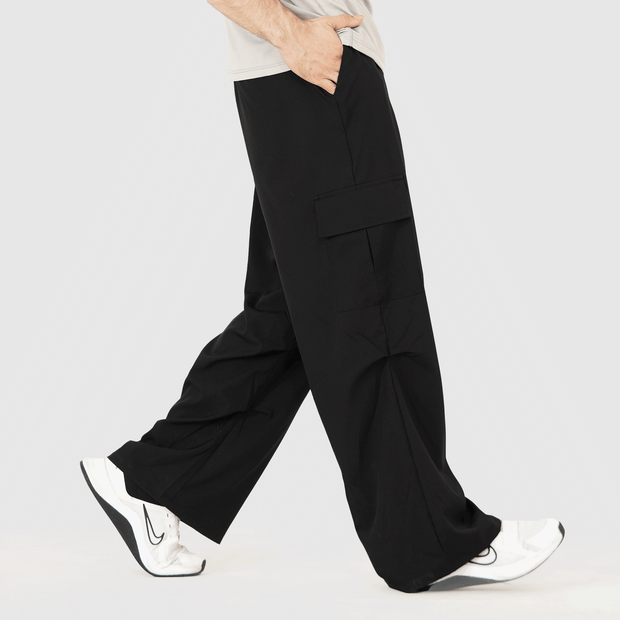 Tf-Premium Black Wide Cut Utility Cargo Bottoms