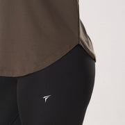 Tf-Premium Olive Half Sleeve Women Mesh Tee