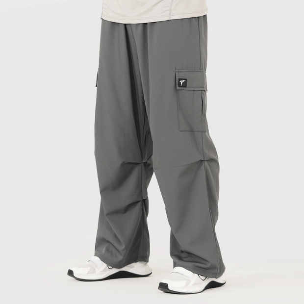 Tf-Premium Grey Wide Cut Utility Cargo Bottoms