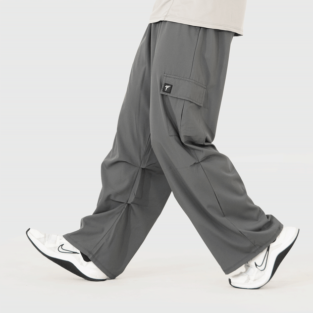 Tf-Premium Grey Wide Cut Utility Cargo Bottoms