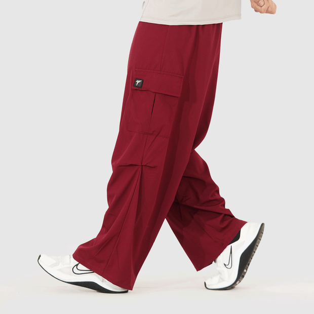 Tf-Premium Maroon Wide Cut Utility Cargo Bottoms