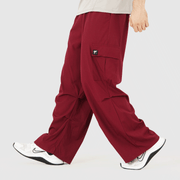 Tf-Premium Maroon Wide Cut Utility Cargo Bottoms