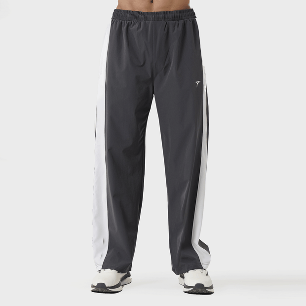 Tf-Premium Charcoal Crinkle Bottoms With White Side Panel