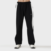 Tf-Premium Black Crinkle Bottoms With White Side Panel