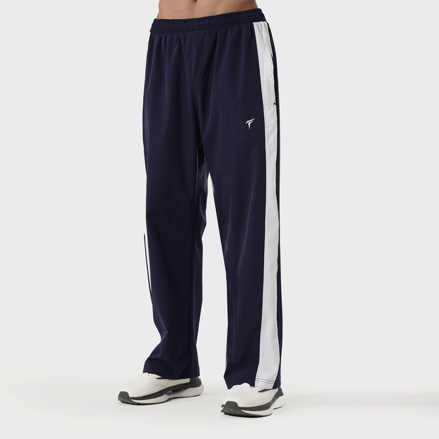Tf-Premium Navy Crinkle Bottoms With White Side Panel