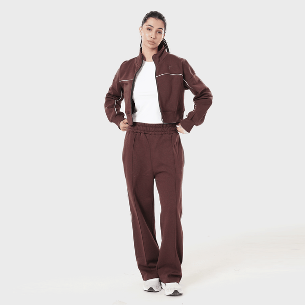 Tf-Premium Brown Fleece Essential Women Bottoms